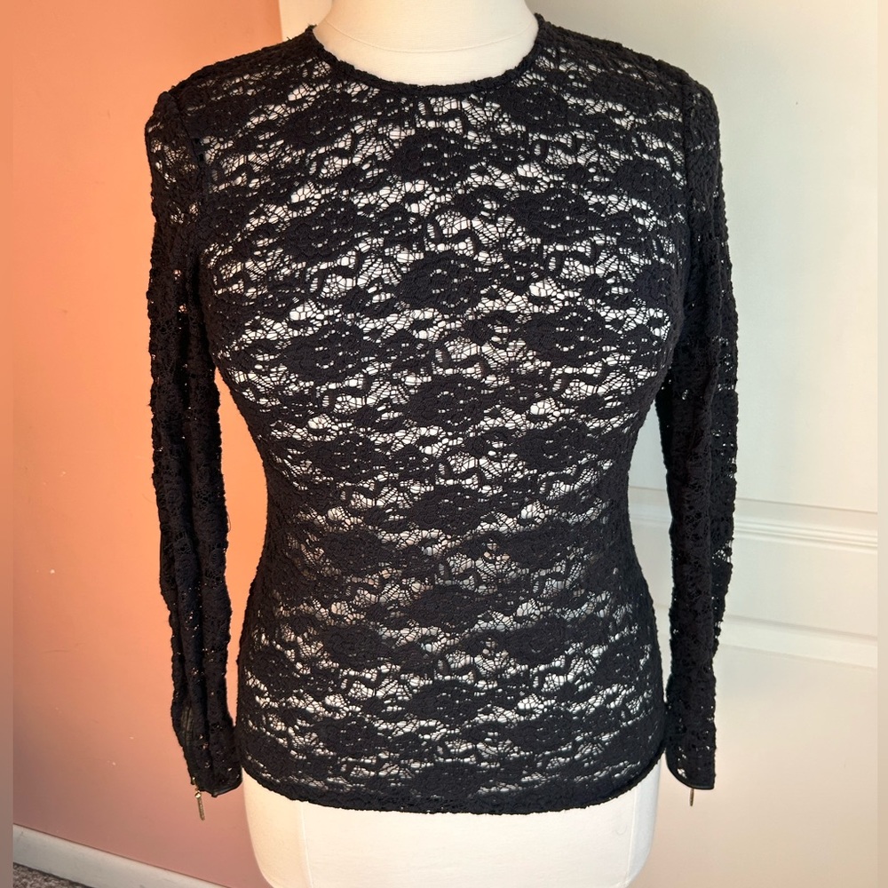 Juicy Couture Sheer Lace Top